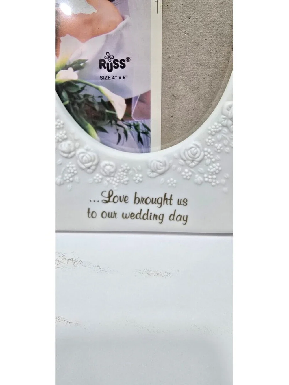 1990's Russ Wedding Day Multi-Photo Picture Frame